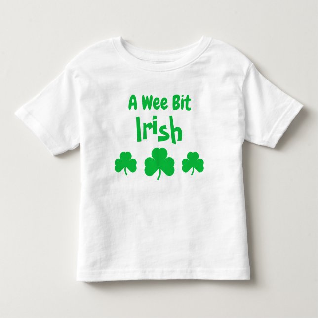 Camiseta irlandesa para niños de Wee Bit (Anverso)