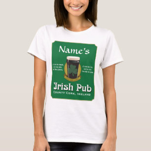 Camiseta irlandesa personalizada de la muñeca del