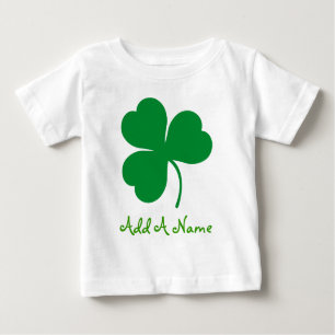 Camiseta irlandesa personalizada del bebé