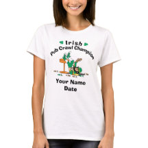 Camiseta irlandesa personalizada del campeón del