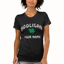 Camiseta irlandesa personalizada del gamberro