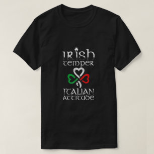 CAMISETA IRLANDESA TEMPER ITALIANO DE LA ACTITUD