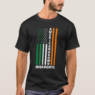 Camiseta Irlandeses raíces americanas irlandesas bandera ir