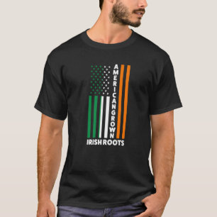 Camiseta Irlandeses raíces americanas irlandesas bandera ir