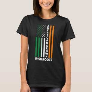 Camiseta Irlandeses raíces americanas irlandesas bandera ir
