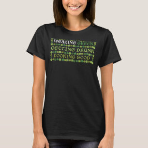 Camiseta Irlandeses vistiendo el verde emborrachándose el d