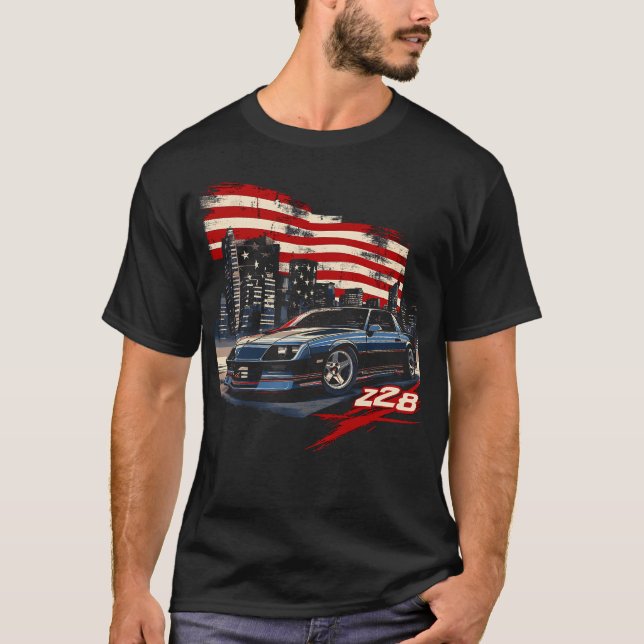 Camiseta Iroc Iroc-Z Muscle Car American Muscle Retr De 198 (Anverso)