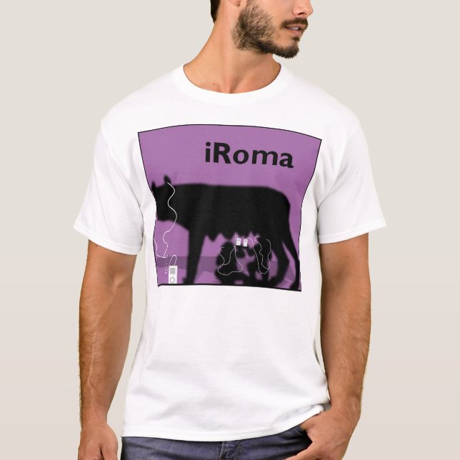 Camiseta iRoma (púrpura) (Anverso)
