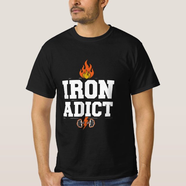CAMISETA IRON ADICT (Anverso)
