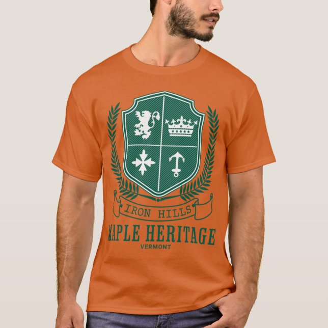 Camiseta Iron Hills Maple Heritage Vermont (Anverso)