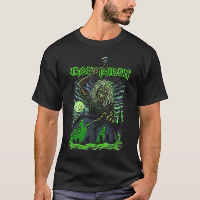 Camiseta Iron Maiden Eddie Halloween friends (Anverso)