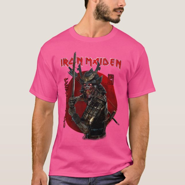 Camiseta Iron Maiden - Senjutsu Eddie Red Circle (Anverso)