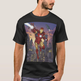 Camiseta Iron Man – Arc Reactor City Flight