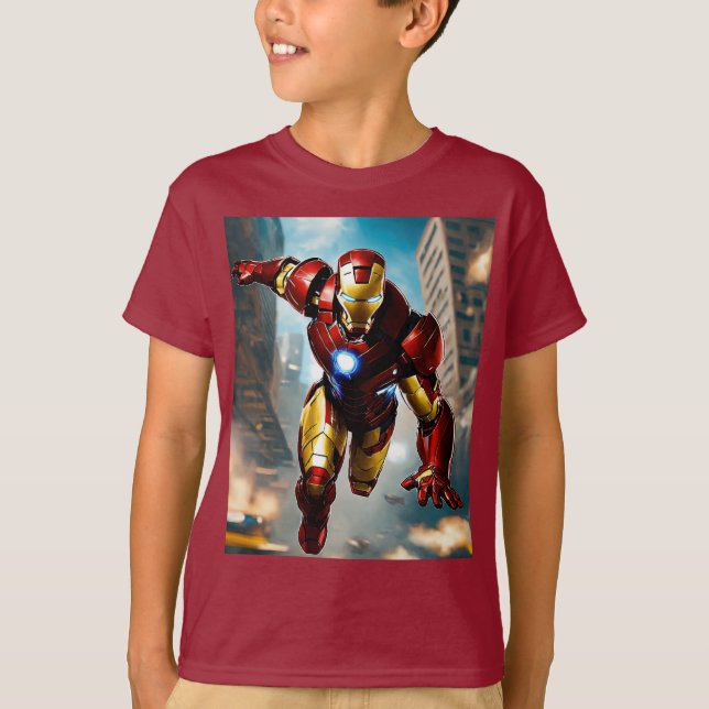 Camiseta Iron Man: Poder de reactor de arco (Anverso)