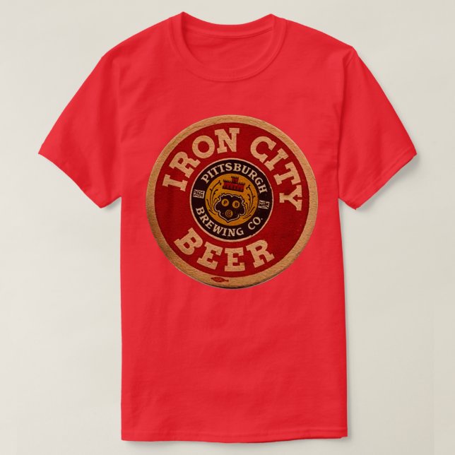 Camiseta IronCityBeerPittsburghBrewingCo T (Diseño del anverso)