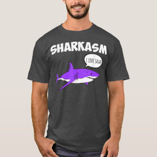 Camiseta Ironía de tiburón sarcasmo de tiburón Vegetarian