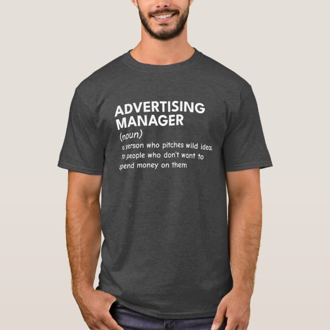 Camiseta Ironía del director de marketing (Anverso)
