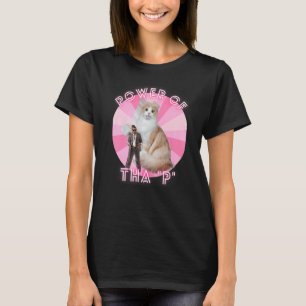 Camiseta Ironic Cat Meme Hip hop Streetwear Power Of Tha P