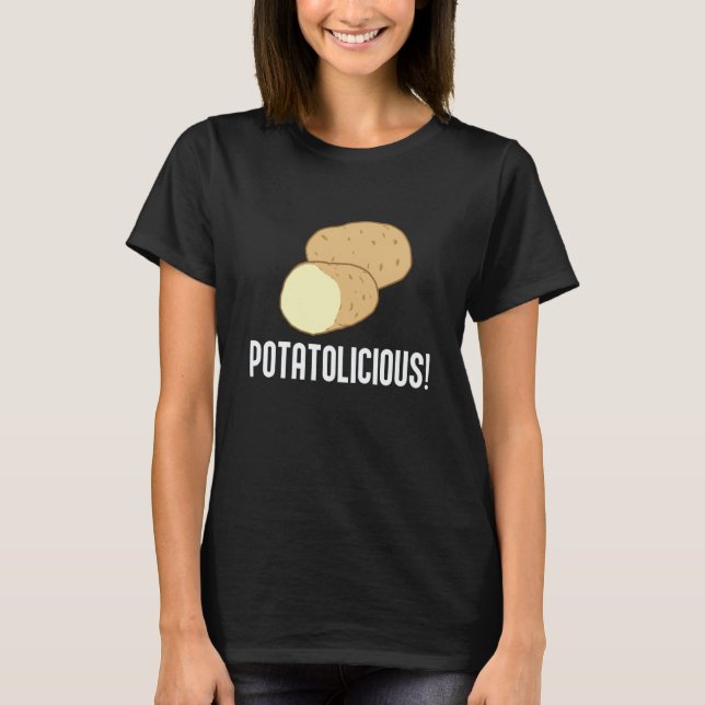 Camiseta Ironic Potatoe Quote Hobby Chef Potatolicious (Anverso)