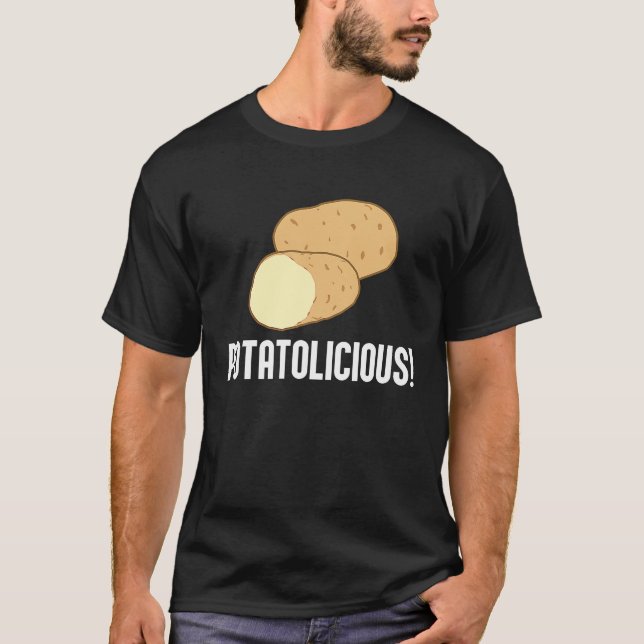 Camiseta Ironic Potatoe Quote Hobby Chef Potatolicious (Anverso)