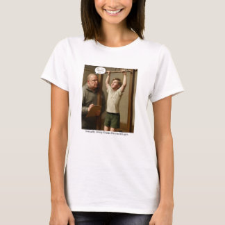 Camiseta Ironically, young Charles Darwin fails gym.