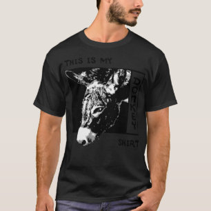 Camiseta Irónicamente dice Donkey Divertido animal de granj