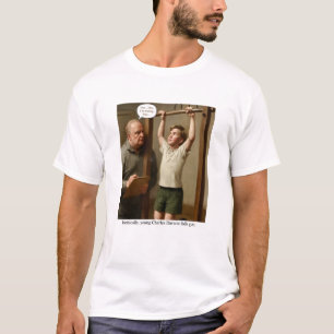 Camiseta Irónicamente, el joven Charles Darwin reprueba gim