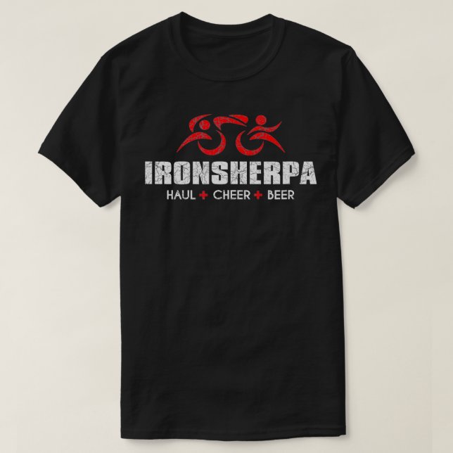 Camiseta IRONSHERPA Tri Sherpa Triathlon inspiró a Haul Che (Diseño del anverso)