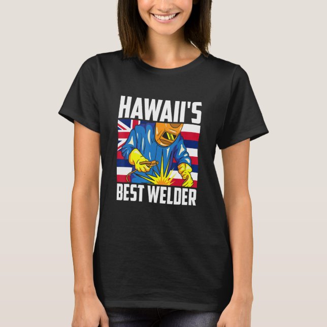 Camiseta Ironsmith Hawaii W, el mejor herrero que vive en H (Anverso)