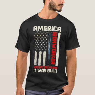 Camiseta Ironworker Rodbuster Patriota Bandera Estadouniden