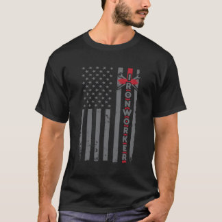 Camiseta Ironworker Usa Bandera Patriótica Iron-Working Us 