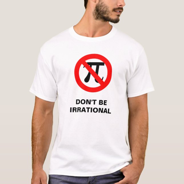 Camiseta irracional, NO SEA IRRACIONAL (Anverso)