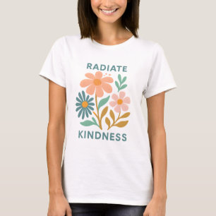 Camiseta Irradia Amabilidad – Vibra Positiva Boho Floral Re