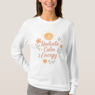 Camiseta Irradia Energía Tranquila – Acuarela Pastel