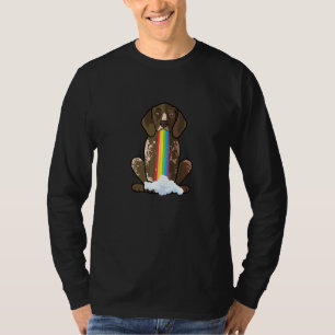 Camiseta Irradiar Perro de Lluvia Arcoíris de Pointer Alemá