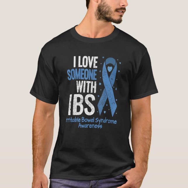 Camiseta Irritable Síndrome Bowl Que Amo A Alguien Con Ibs  (Anverso)