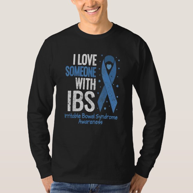 Camiseta Irritable Síndrome Bowl Que Amo A Alguien Con Ibs  (Anverso)