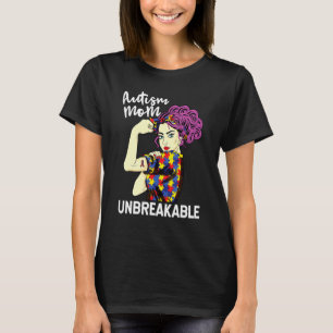 Camiseta irrompible de mamá autista Conciencia del