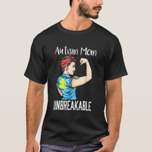 Camiseta irrompible de mamá autista Conciencia del