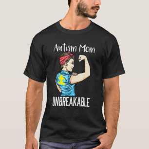 Camiseta irrompible de mamá autista - Regalo de co