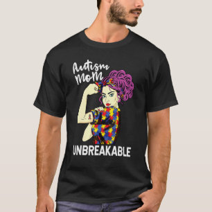 Camiseta Irrompible de Mamá de Autismo Conciencia