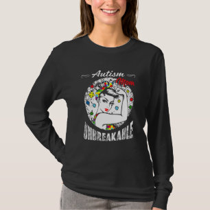 Camiseta Irrompible Madre Autismo Conciencia de Au