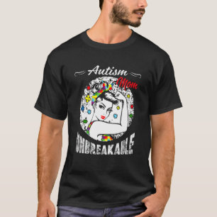 Camiseta Irrompible Madre Autismo Regalos Concienc