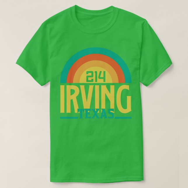 Camiseta Irving Texas Area Code (Diseño del anverso)