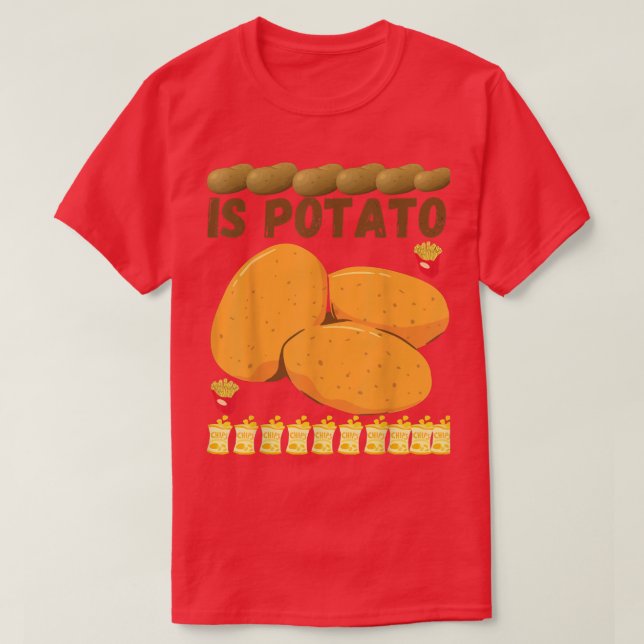 Camiseta Is Potato Human Costume Potato Kids Boys Men Gifts (Diseño del anverso)