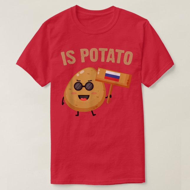 Camiseta Is Potato Russia As Seen On Late Night Television  (Diseño del anverso)
