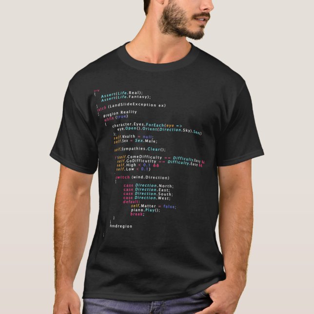 Camiseta Is This The Real Life Coding Programming Premium  (Anverso)