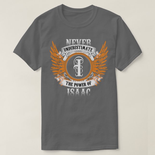 Camiseta Isaac Name Shirt Nunca Subestima El Poder De (Diseño del anverso)