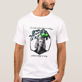 Camiseta Isaac Newton "Colección de citas" verde