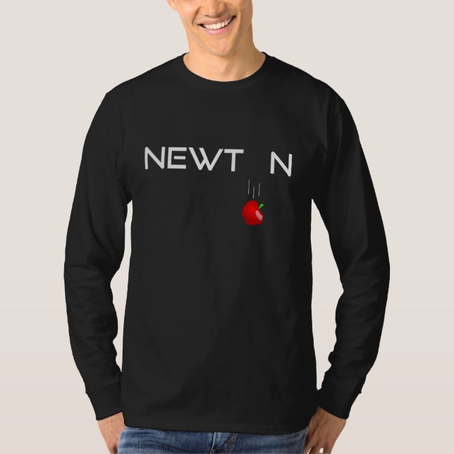 Camiseta Isaac Newton Physicist Mathematician Gravity Apple (Anverso)